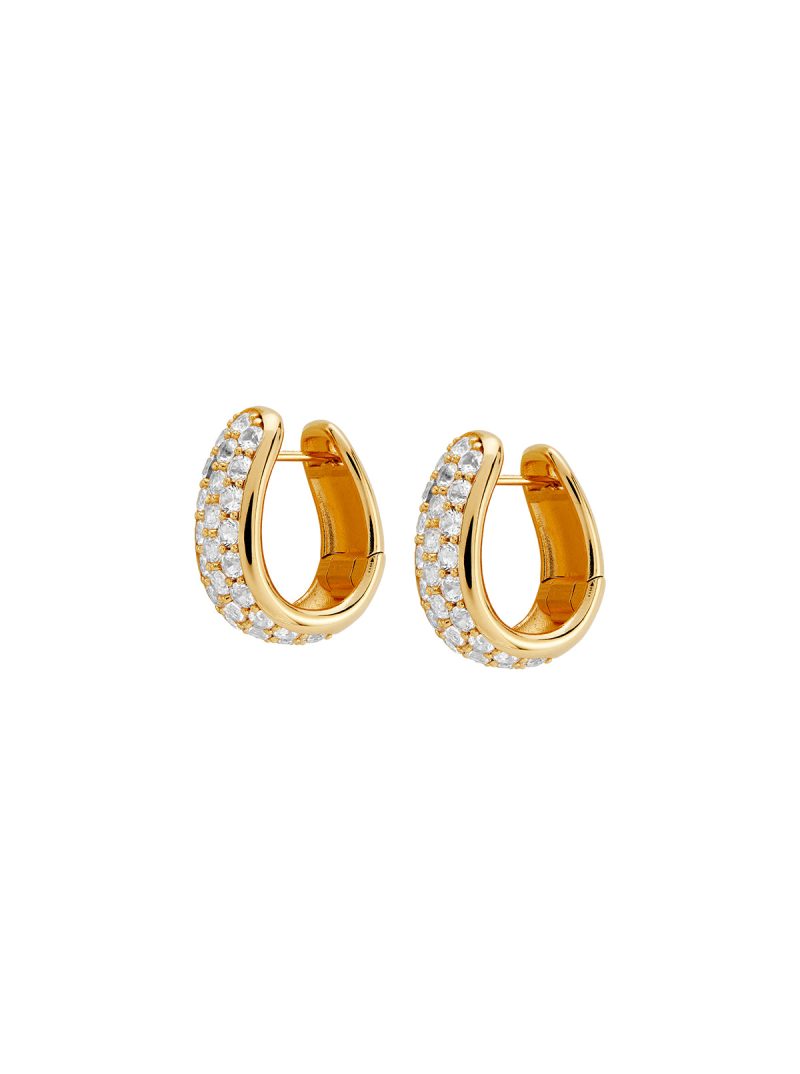 LEA HOOPS GOLD SIDE