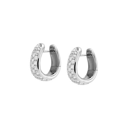 LEA HOOPS SILVER SIDE