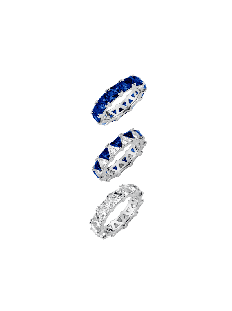 THEODORADOUBLETRILLIONRINGSTACK BLUE